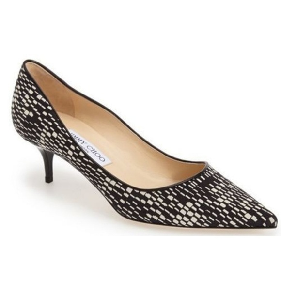 Jimmy Choo Aza Kitten Heels Geo Print 39 9 - Picture 2 of 8